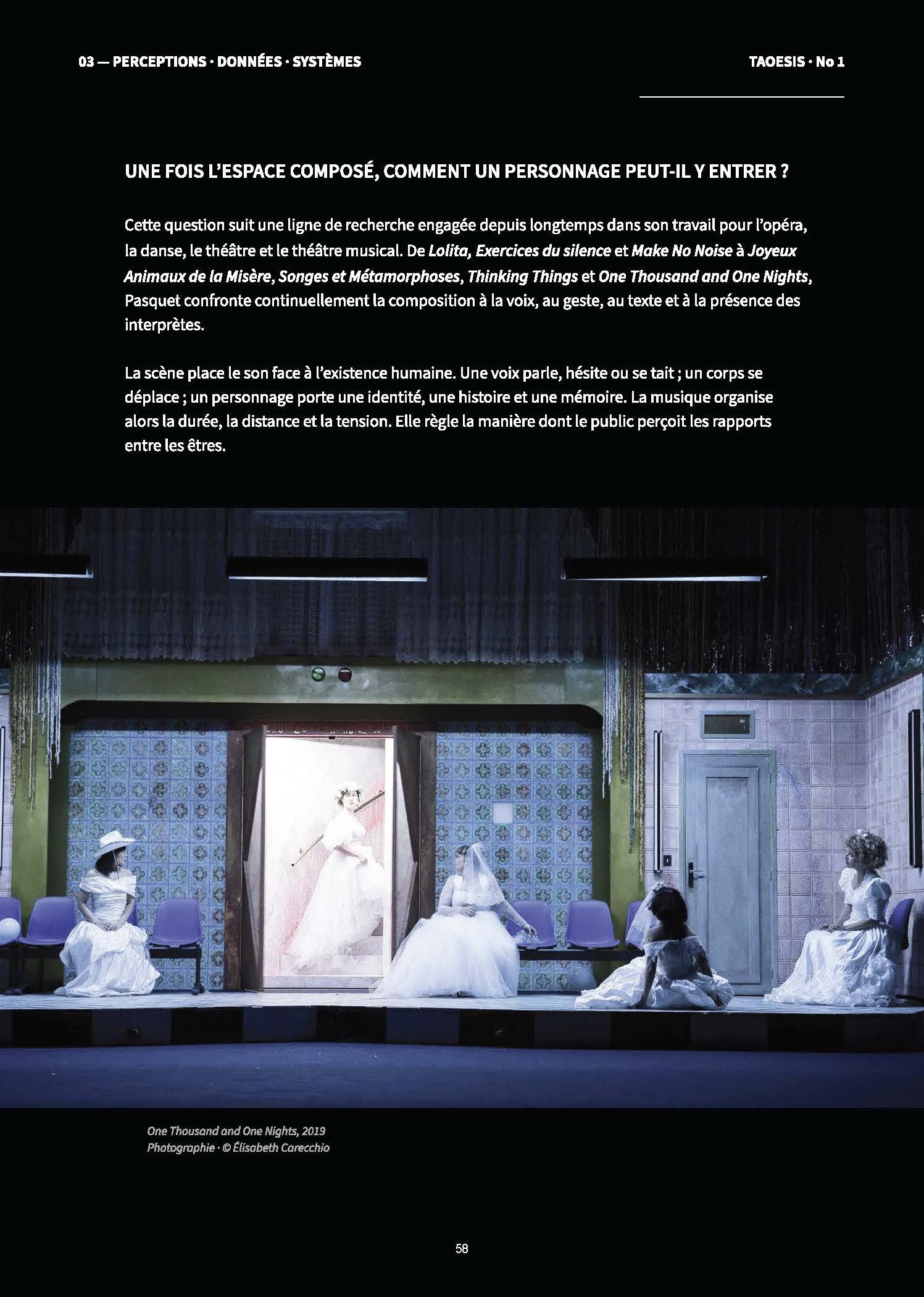 One Thousand and One Nights — mise en scène d’Olivier Pasquet
