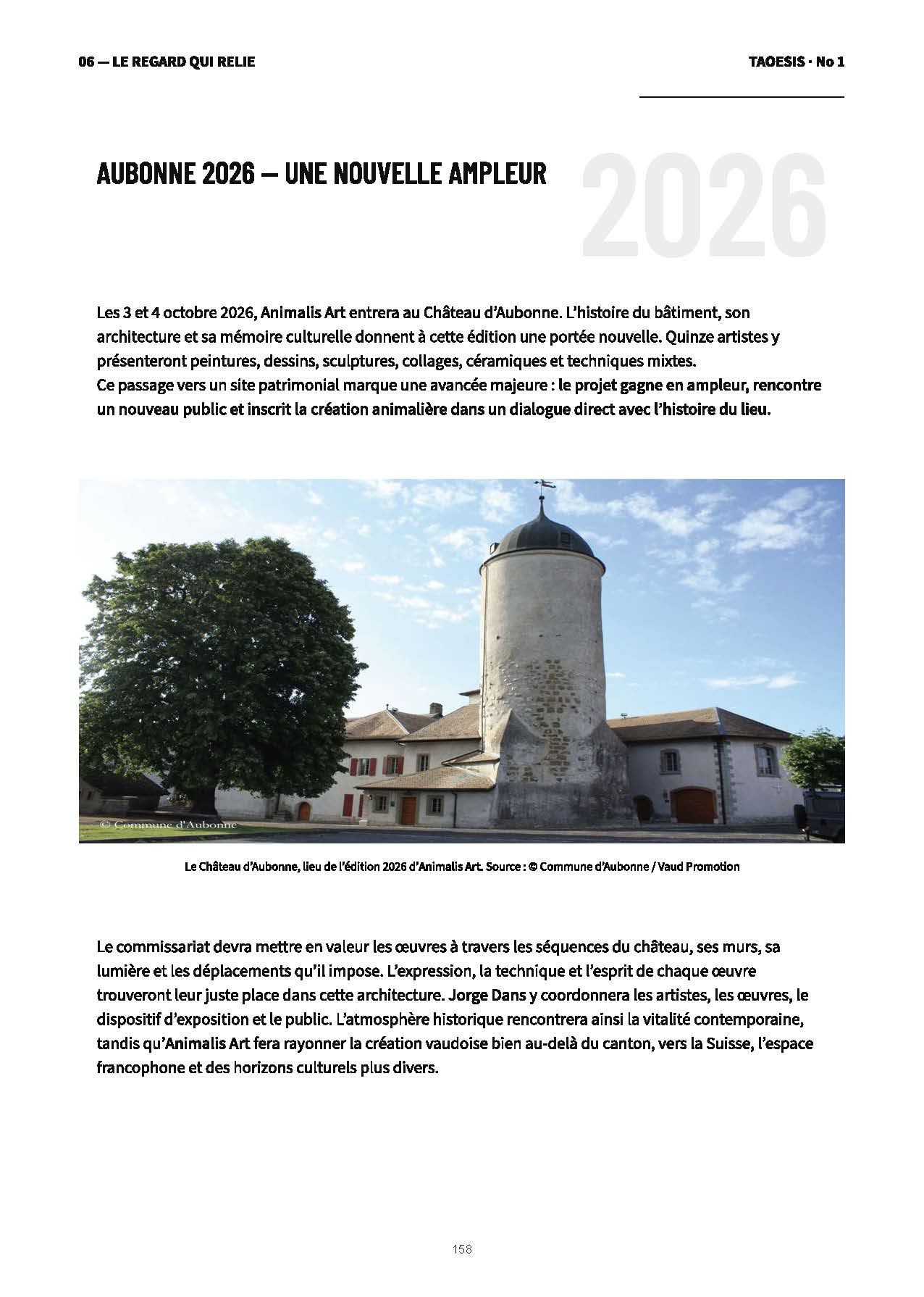 Aubonne 2026 — Château d’Aubonne, Animalis Art