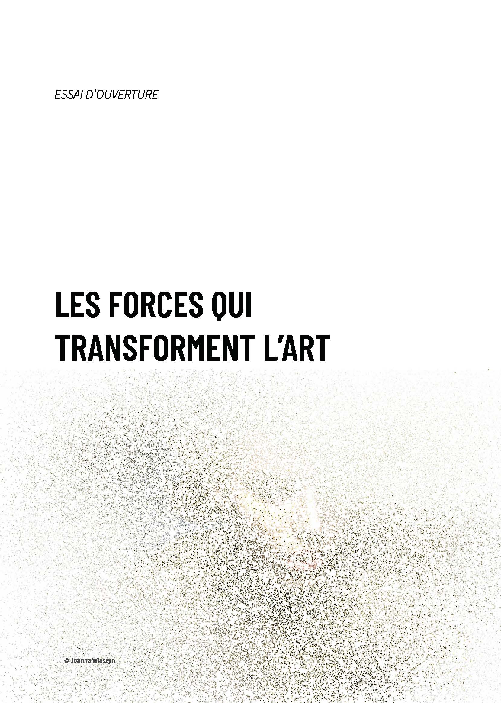 Ouverture de l’essai Les forces qui transforment l’art