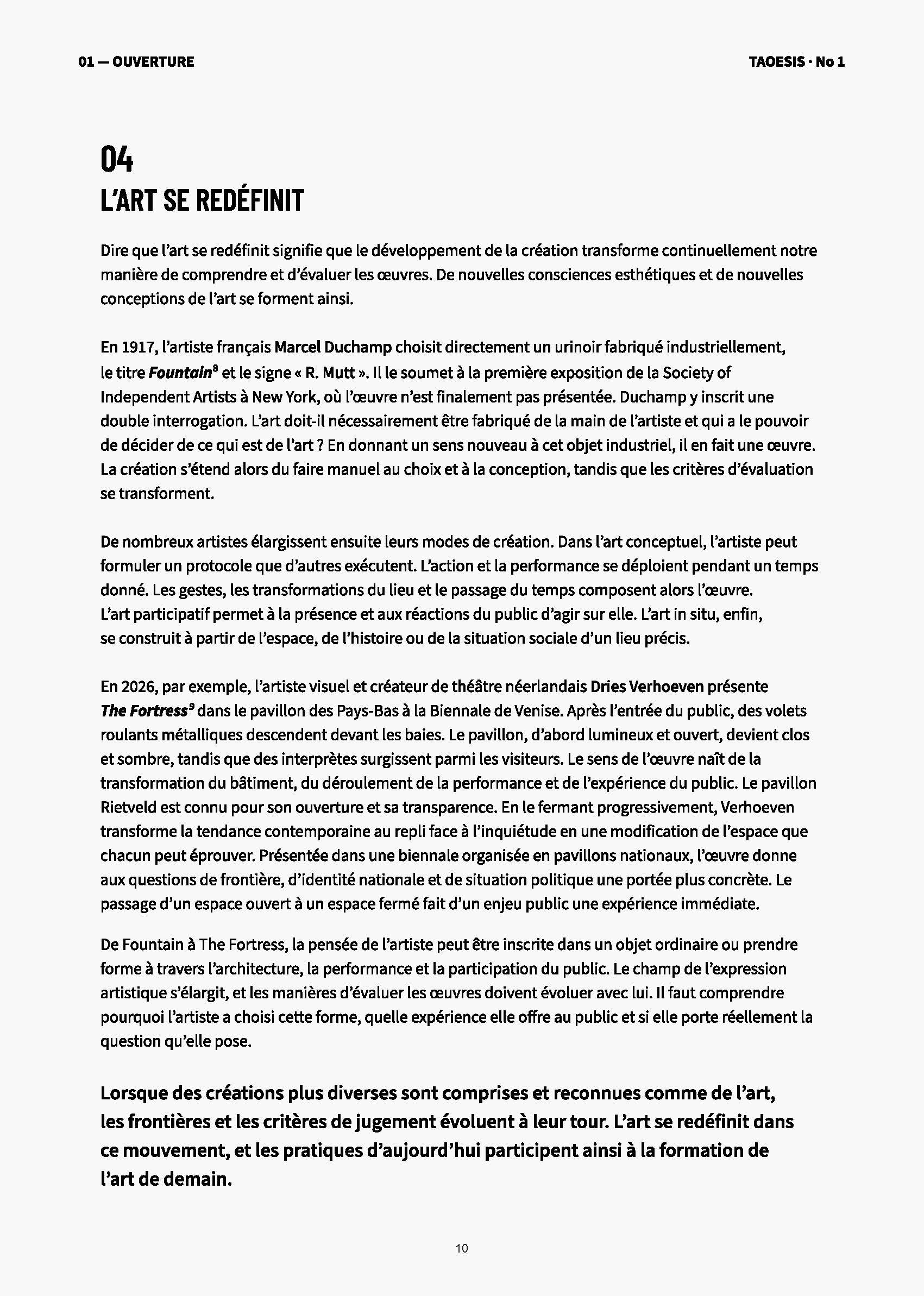 Page L’art se redéfinit